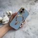 Чехол глянцевый силикон с Magsafe для iPhone 16 Plus Sea Blue