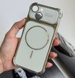 Противоударний силіконовий чохол з захисними кутами і MagSafe для iPhone 15 White