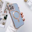 Чохол глянцевий силікон з Magsafe для iPhone 16 Pro Max Sea Blue