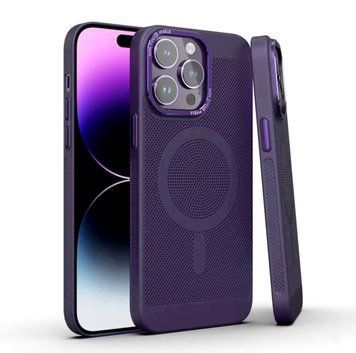 Чохол протиударний Breeze Magsafe для iPhone 14 Pro Purple