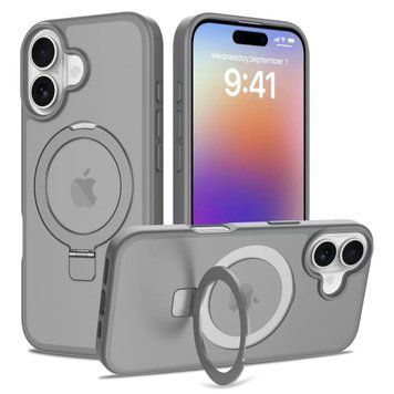 Чохол протиударний Jamb Matte з кільцем підставкою для iPhone 17 Silver