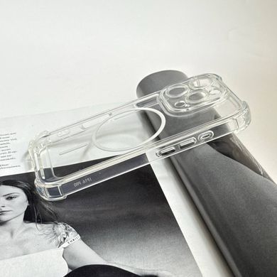 Чохол протиударний з повним захистом, посиленими кутами та MagSafe для iPhone 13 Pro Max Прозорий