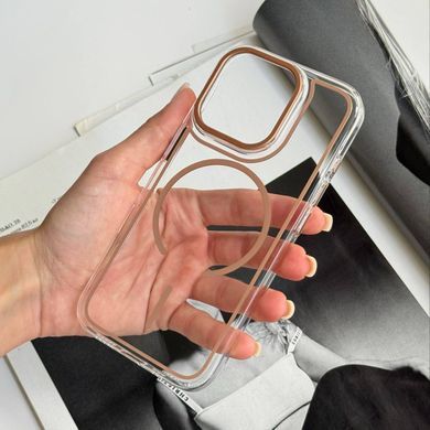Прозорий чохол із полікарбонату з MagSafe для iPhone 16 Pro Coffee