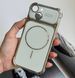 Противоударний силіконовий чохол з захисними кутами і MagSafe для iPhone 15 White