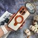 Чохол силіконовий з Magsafe Magnetic case для iPhone 15 Pro Orange