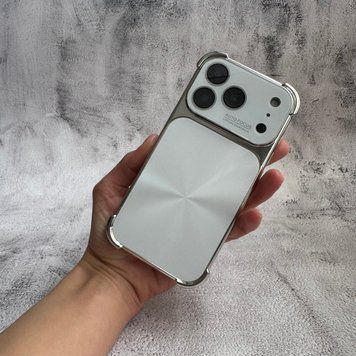 Противоударный чехол с защитными углами и глянцевой спинкой для iPhone 17 Pro Max White