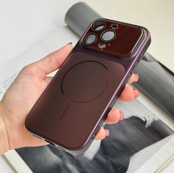 Чехол имитация стекла матовый в стиле 17 из MagSafe для iPhone 13 Pro Max