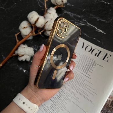 Чохол прозорий силікон Dream ultra MagSafe для iPhone 12 Gold