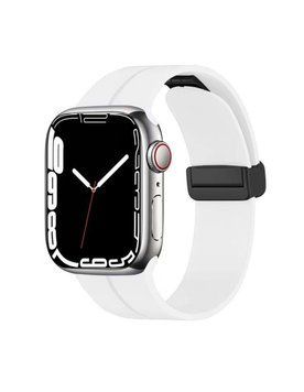 Силіконовий ремінець з магнітною застібкою для Apple Watch 38|40|41|42 (10 series) mm White