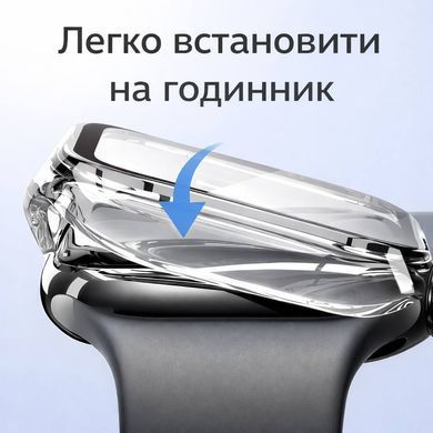 Чехол прозрачный с защитным стеклом Premium для Apple Watch 41mm