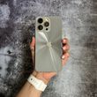 Чохол імітація скла Laser Disco case 3D logo для iPhone 14 Pro Dark Grey