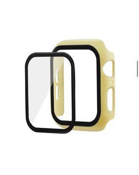 Чехол прозрачный Colored board matte для Apple Watch 44 mm / SE 44mm Mellow yellow