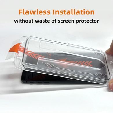 Захисне скло 10D Frame з направляючою рамкою для iPhone 16 Pro Max Прозорий