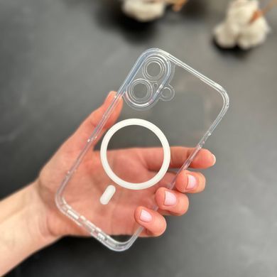 Чехол прозрачный с защитой камеры Clear Shade MagSafe для iPhone 16 Plus Прозорий