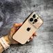 Чехол матовый с защитой камеры Matte Protection для iPhone 12 Pro Gold