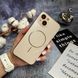 Матовый чехол MagSafe минималистичный дизайн защита и стиль Lume Case для iPhone 14 Gold